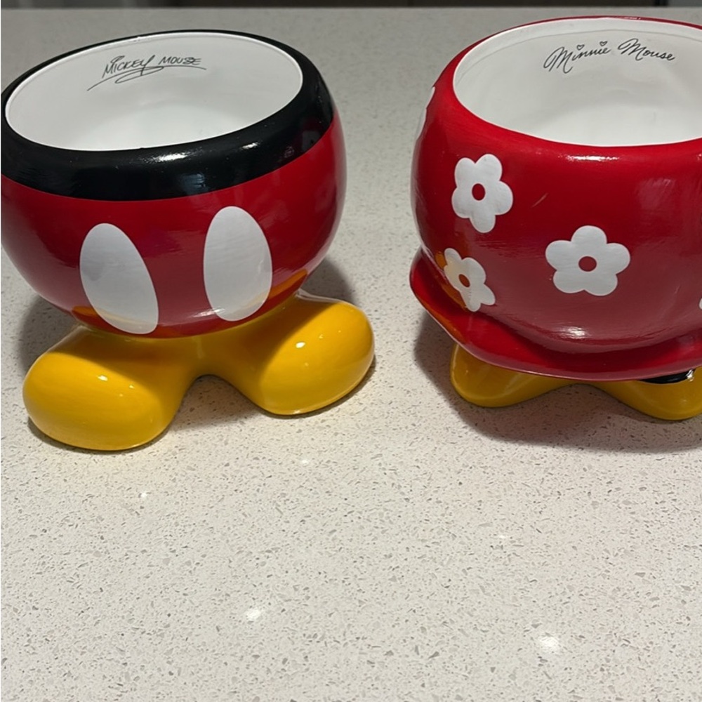 Mickey and Minnie Mouse Ceramic planter’s